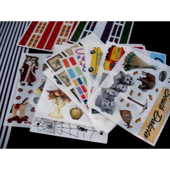 Creative Memories Lot Stickers, Great Lengths Chalet, Snap Pack, Lines, Pastels - Picture 6 of 16